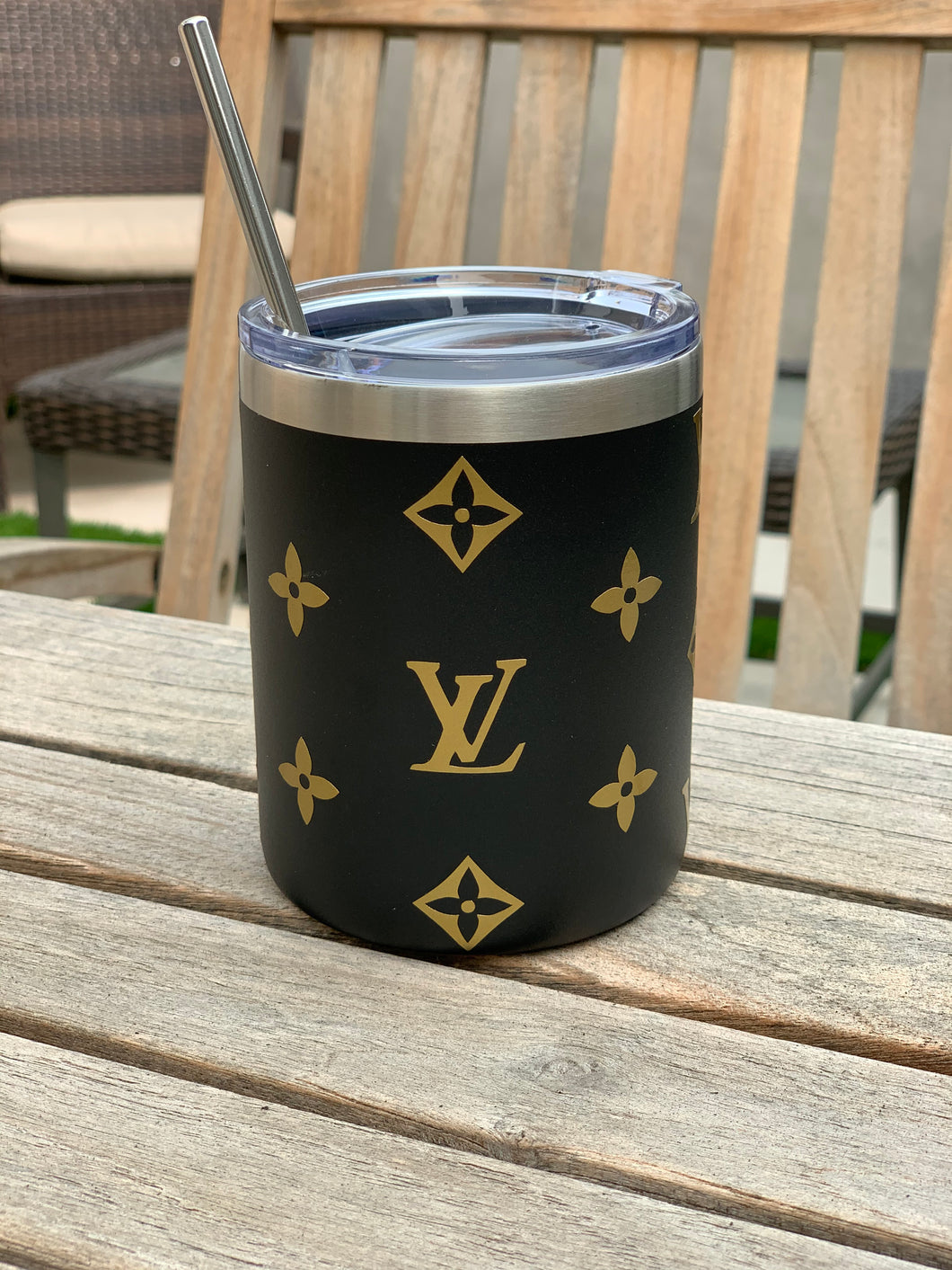 LV Tumbler | Cocktail Cup | 12 Ounces | Your Choice of Color Combination