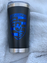 Load image into Gallery viewer, Porsche Coffee Cup Tumbler | 20 Ounces | Your Choice of Color Combination
